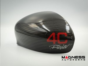 Alfa Romeo 4C Mirror Covers - Carbon Fiber - Full Replacements - 4C Furia 
